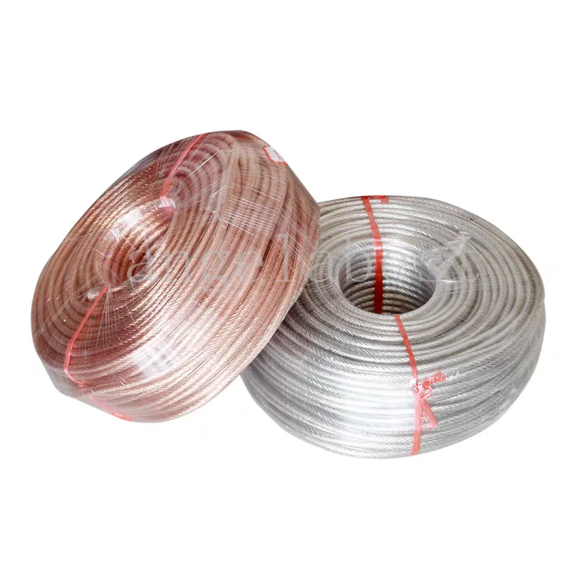 10Meters Bare Pure Copper Tinned Copper Wire Round Stranded Braid Wire Tape Conductive Copper Rope Soft Connection Grounding