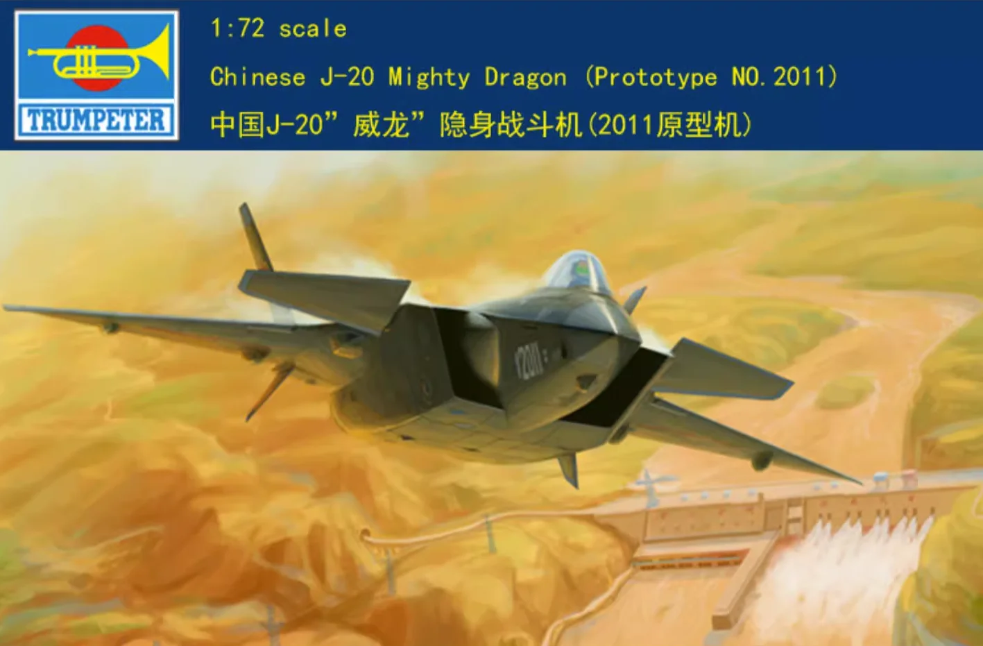 Trumpeter 1/72 01665 PLAAF J-20 Mighty Dragon Prototype No.2011 – Kompletna recenzja modelu dla entuzjastów lotnictwa