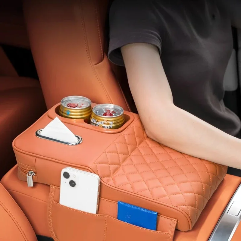 For Exeed Exlantix ET/ES/VX/MX/RX Car Armrest Box Height Increasing Pad Car Tissue Box Water Cup Holder Modification Accessories
