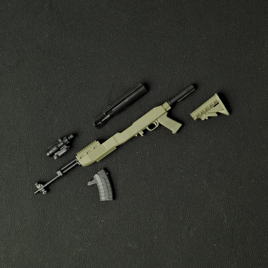 نموذج بندقية جندي للقوات الخاصة ، إكسسوارات أسلحة ، M18A1 ، M92 ، QBZ191 ، G96 ، AK12 ، AK117 ، M1873 ، HK416 ، P320 ، جسم 6 بوصة #4