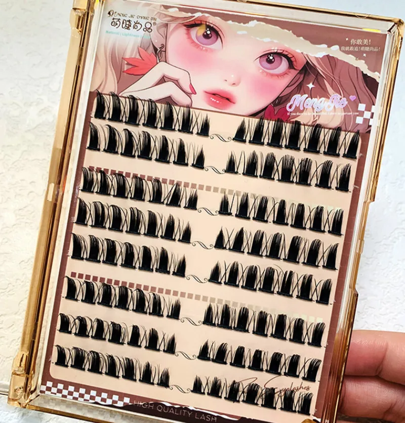 Little Devil False Eyelashes Manga Lashes Reusable Natural Thick Fluffy Soft Single Individual Cluster Eye Extension Beauty Tool