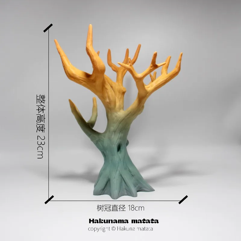 2026 New Gradient Tree‑Shaped Reptile Hideout Cave For Crested Gecko Lizard Snake Small Exotic‑Pet Terrarium Habitat Decor