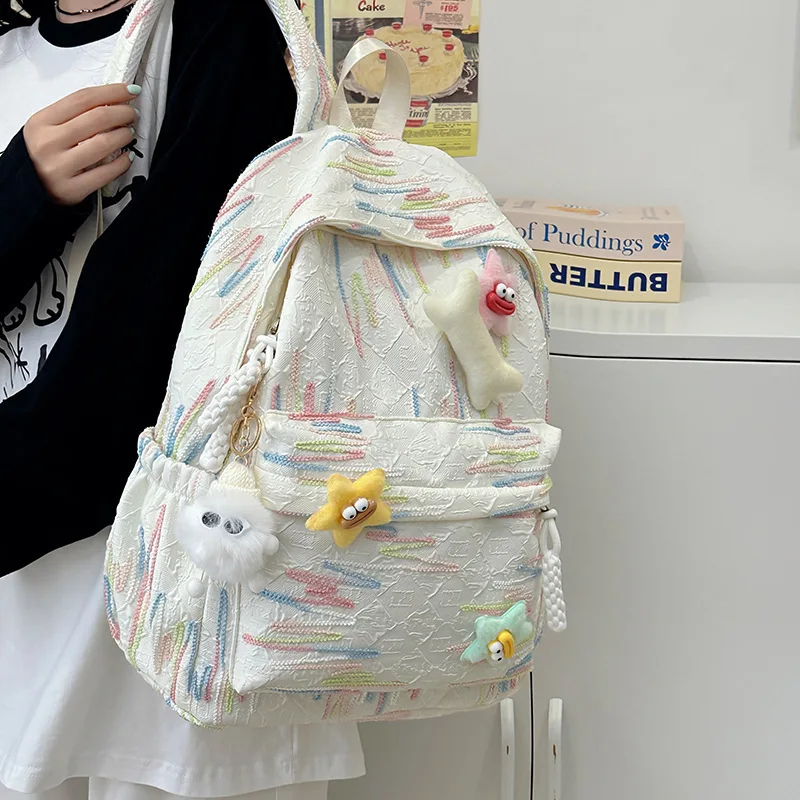 Korean Version With High Looks, Cute Sweet Middle School And College Students, Computer Travel Backpack For Girls