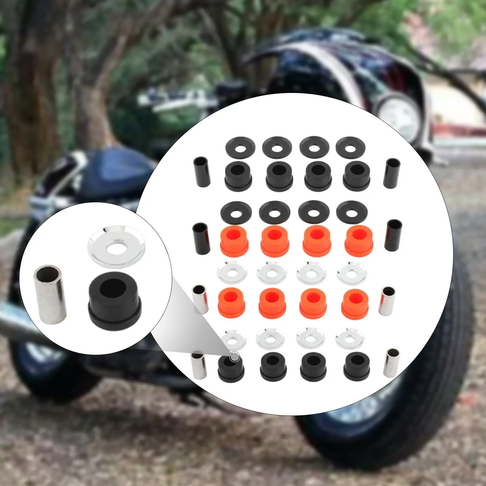 

Motorcycle Handlebar Riser Bushings Set for Harley Sportster XL Softail