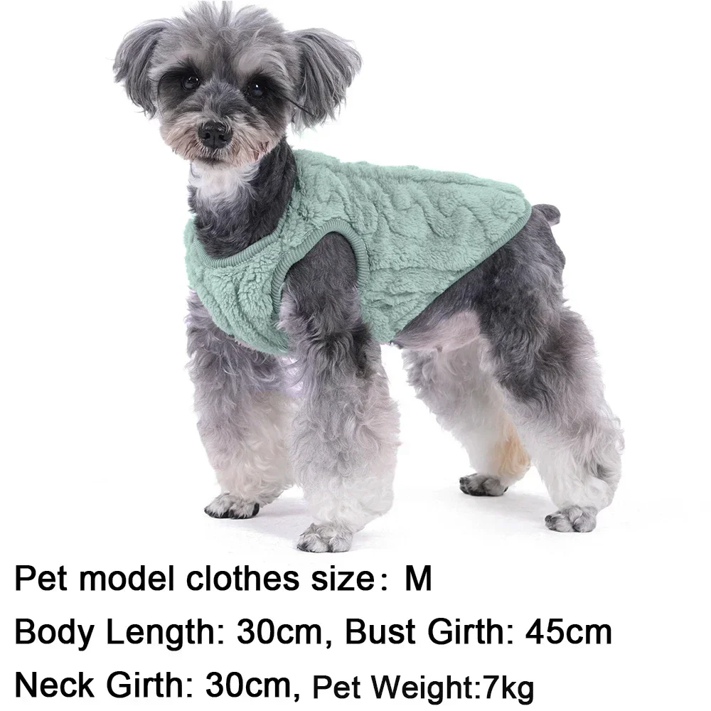 Roupas de lã macia para cães pequenos gatos camisola outono inverno quente filhote de cachorro colete vestuário buldogue francês yorkshire traje para animais de estimação