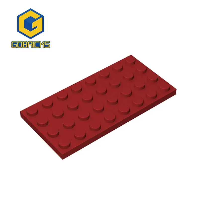 Gobricks 1 Pcs MOC 플레이트 4x8 벽돌 3035 모델 빌딩 블록과 호환 가능 어린이 조립 퍼즐 생일 장난감