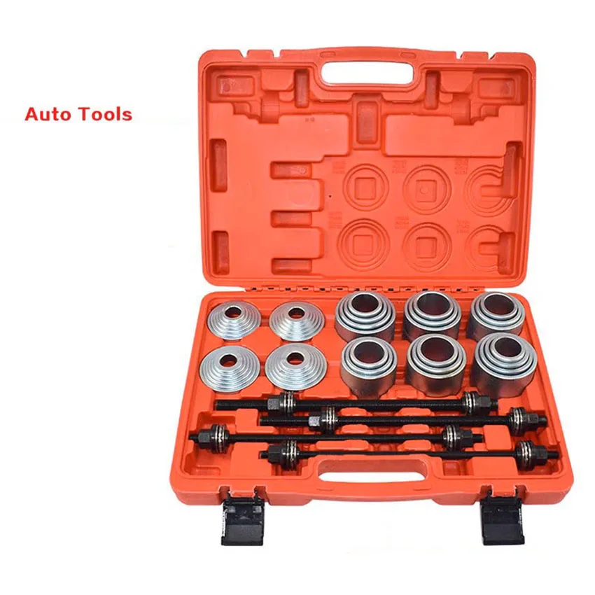 28pcs Universal Press and Pull Sleeve Tool Kit Bush & Bearing Remover Set Bearings Bushes Seals Removal Tool car repair tool ﻿