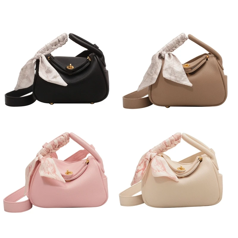 

Women PU Leather Handbag Pillow Shaper Satchel Purses Top Handle Shoulder Bag E74B