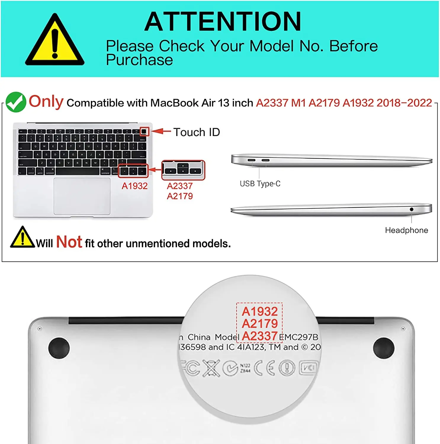 Protective Laptop Case For MacBook Pro 14 16 inch A2141 M2 A2442 A2485 Hard Shell Mac Air 13 A1932 A2179 M1 A2337 A2681 Cover
