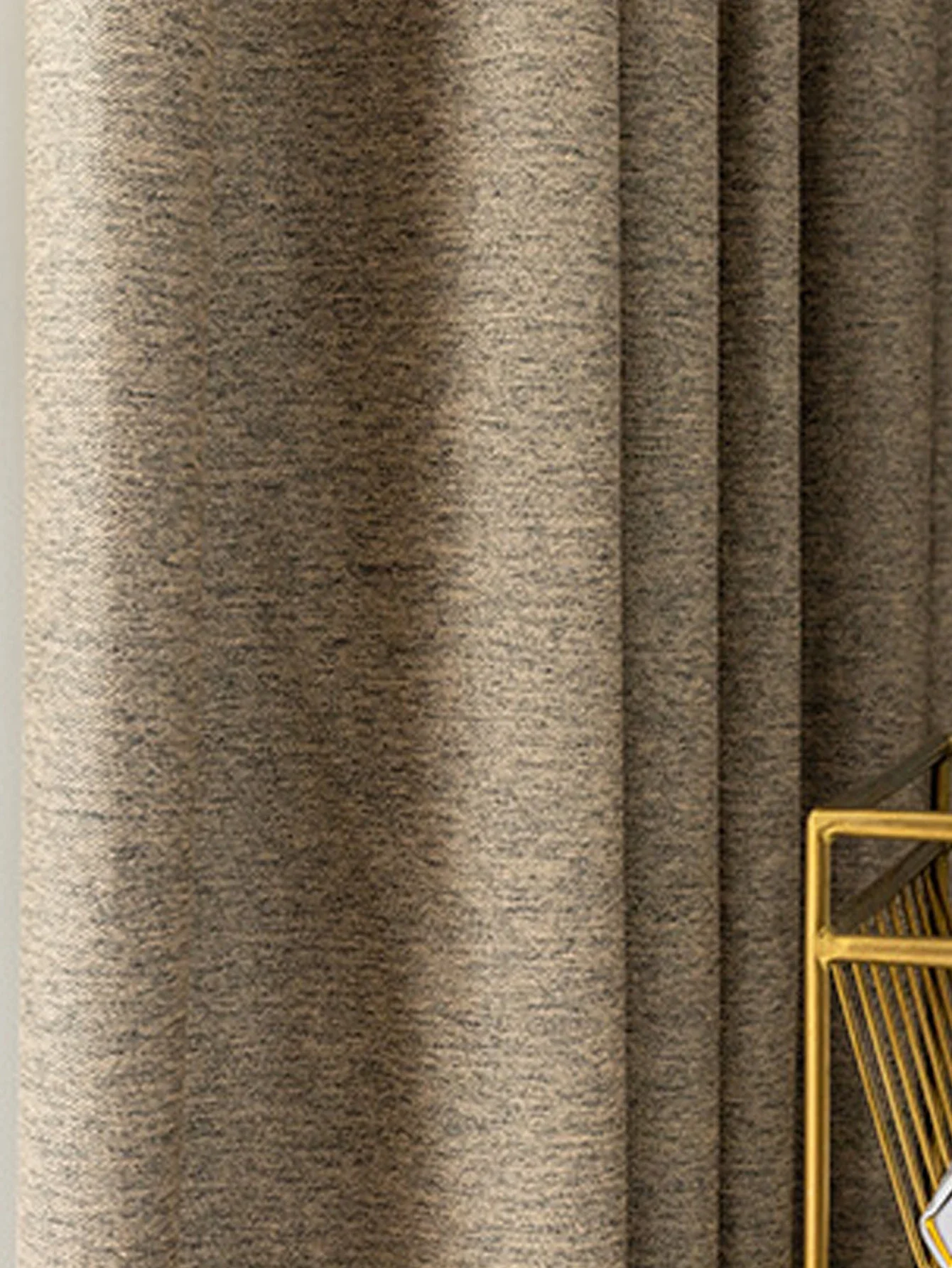 

Japanese Log Style Small Fresh Cotton Linen Curtains Living Room Bedroom Full Blackout Thickened Fabric Customization