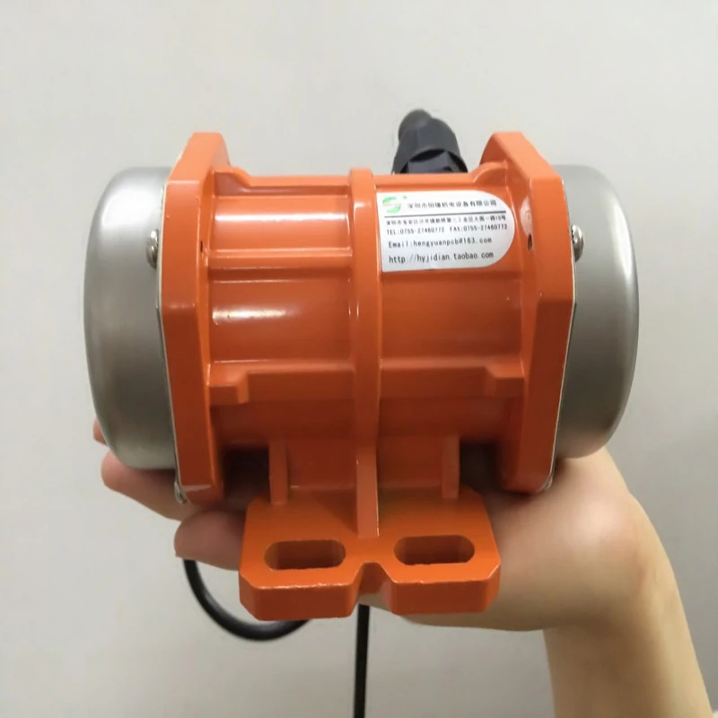 60W 220V Vibrating Motor Adjustable Speed for Feeding Machine, Shotcrete Machine, Washing Machine Vibrating Motor - Single Phase