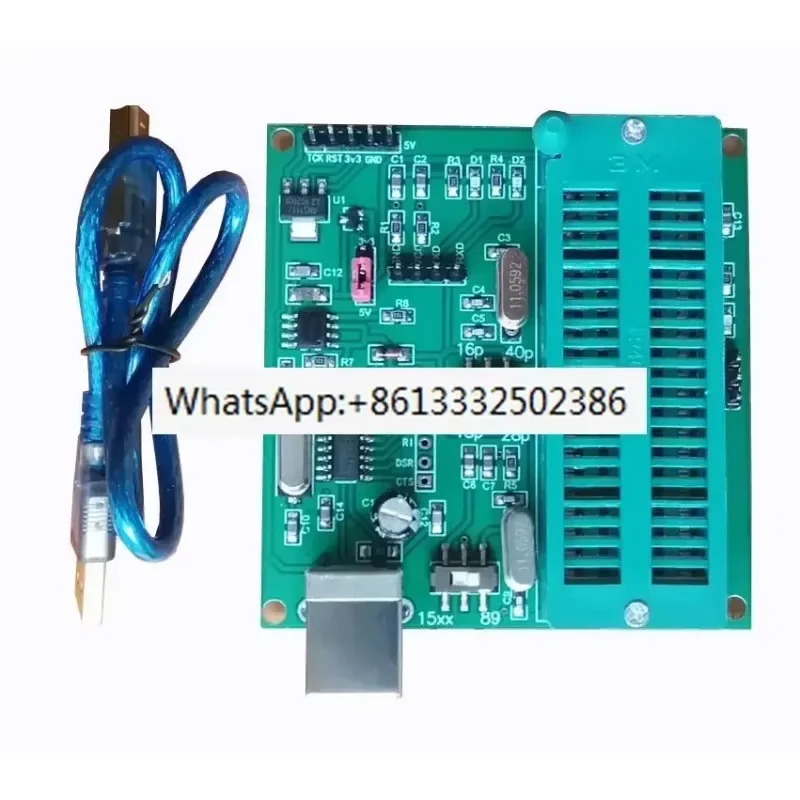 2pcs   Single Chip Microcomputer Programmer ISP Downloader Program Burner USB to TTL Chip/STC89-10-11-12-15