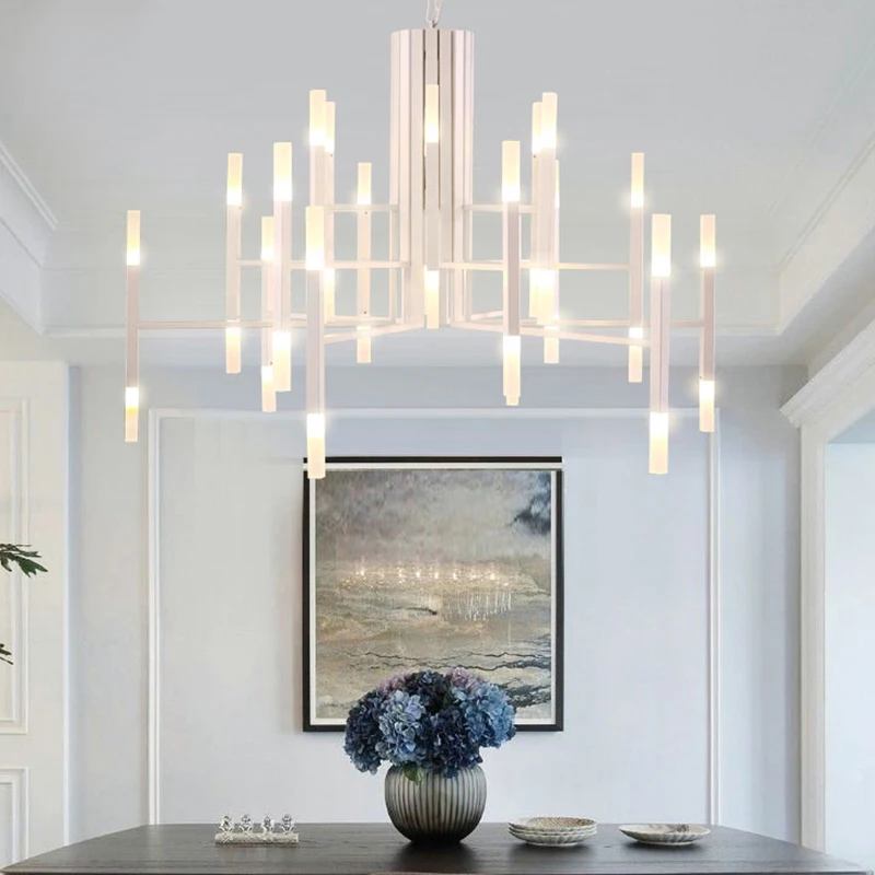 غرفة نوم حديثة ديكور غرفة الطعام مصابيح سقف LED أضواء قلادة إضاءة داخلية إضاءة داخلية مصباح سقف الثريا #4