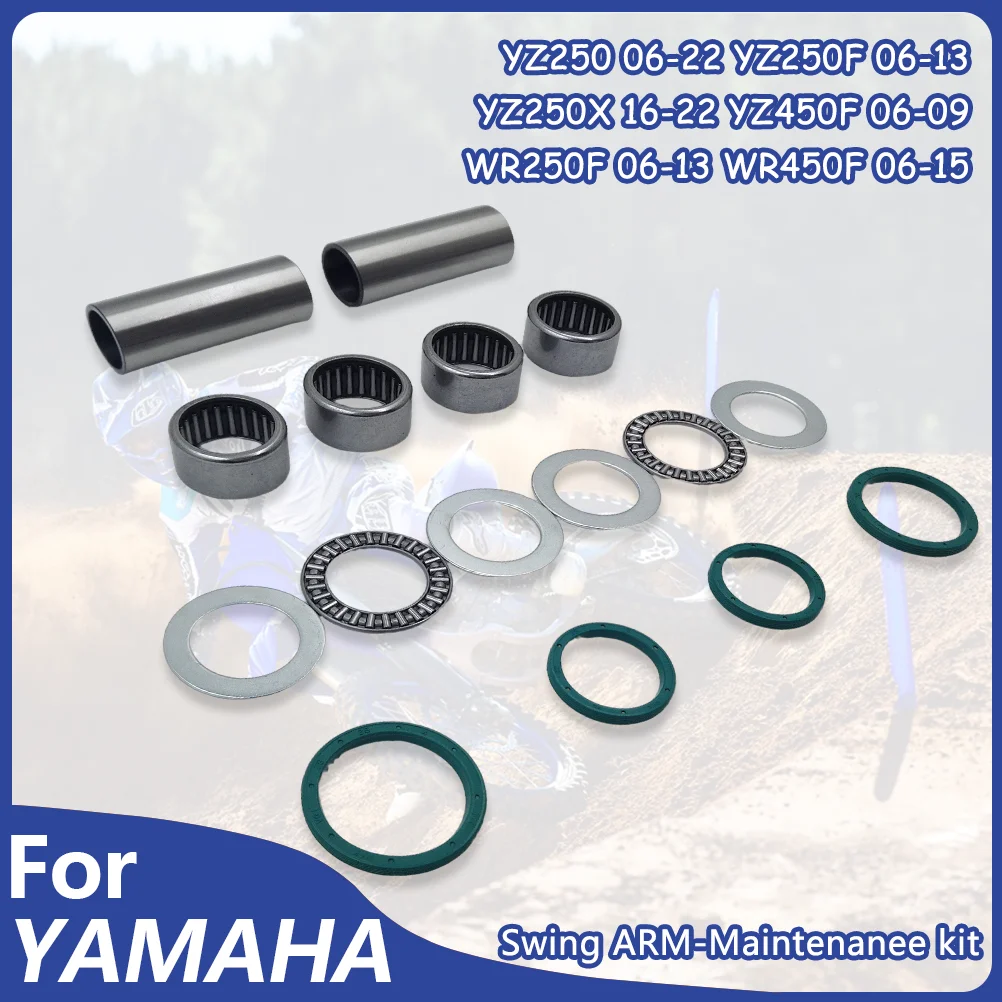 For YAMAHA YZ250F Swing ARM Kit  Motorcycle Oil Seal Bearing Bushing YZ250 YZ250X YZ450F WR250F WR450F Maintenance Kit