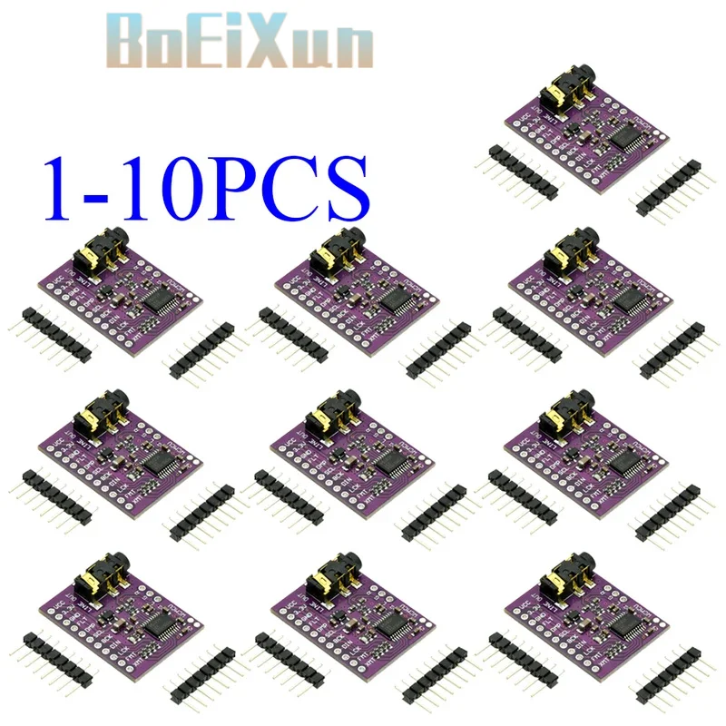 1-10PCS PCM5102A I2S DAC Audio Decoder Module 112dB SNR for Raspberry Pi PHAT Hi-Fi Sound Output