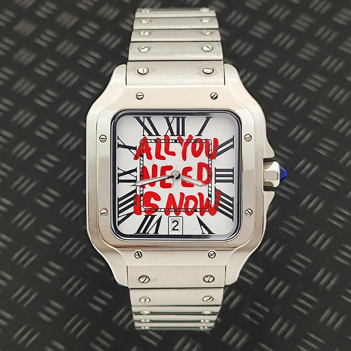 38MM Santos watch NH35 Watch Men's Watch Square Watch Men's Stainless Steel Watch NH35 Movement