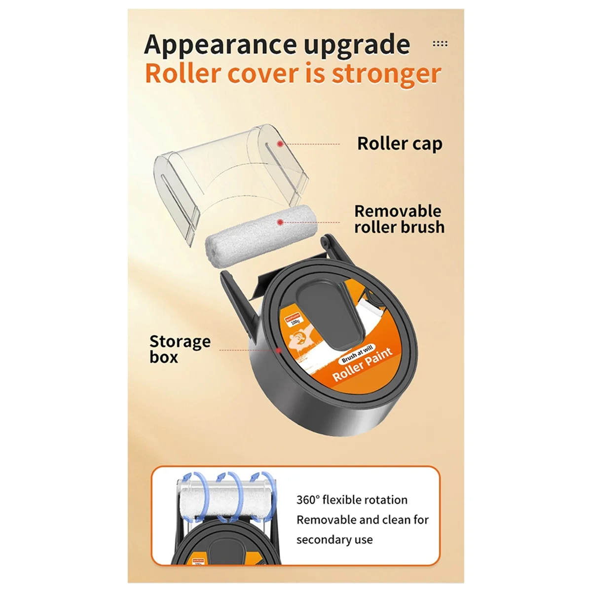 

A002 Белая краска для стен, Маленькая валиковая кисть для ремонта стен, Маленький набор для ремонта гипсокартона, Набор для ремонта белой краски для стен 100 г