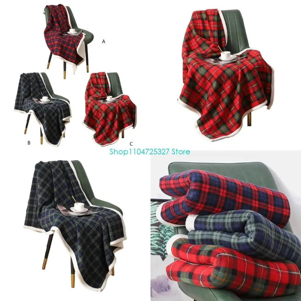 

D8KF Vintage Throw Blankets Polyester Material Soft Blankets for Sofa Bedding Lounge