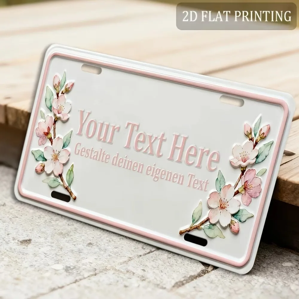 CIFbuy 11.8x5.9inch Vintage Metal Plaque Personalized Custom Slogan Outdoor Mailbox Wall Hanging Decor