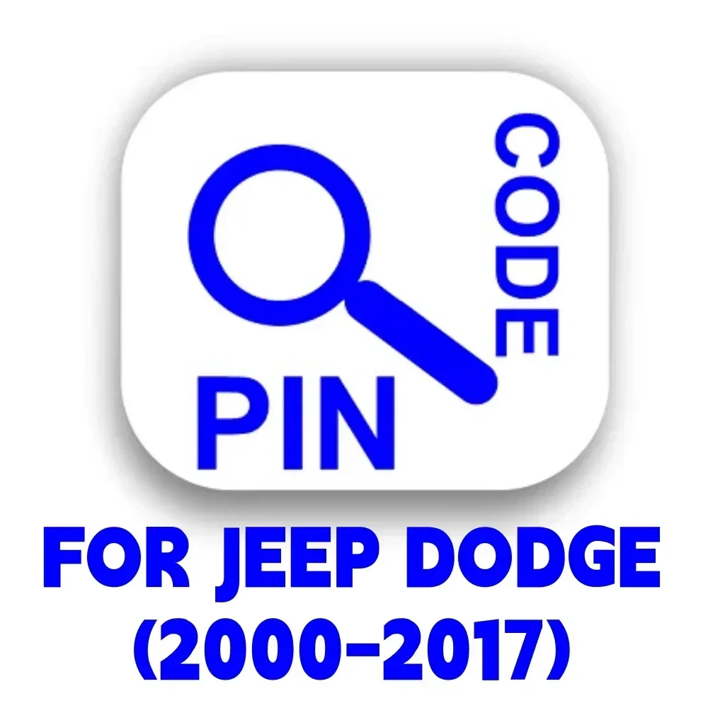 Immo pin code and key cutting code calculation service for Ram For Plymouth for Jeep for Eagle For Dodge For Chrysler until 2018