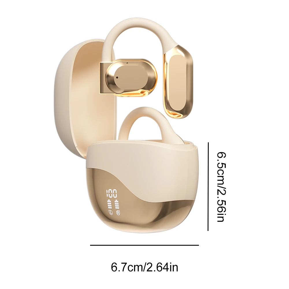 Intelligent Translator Earbuds Bluetooth-Compatible 5.4 Noise Cancelling Two-Way Voice Translator Ear Hook Translation Earphones