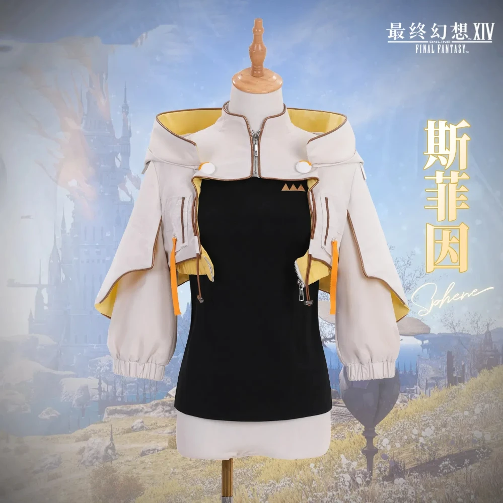 

COWOWO Final Fantasy 14 Sphene Shufen Coat Cosplay Costume Cos Game Anime Party Uniform Hallowen Play Role Clothes Clothing