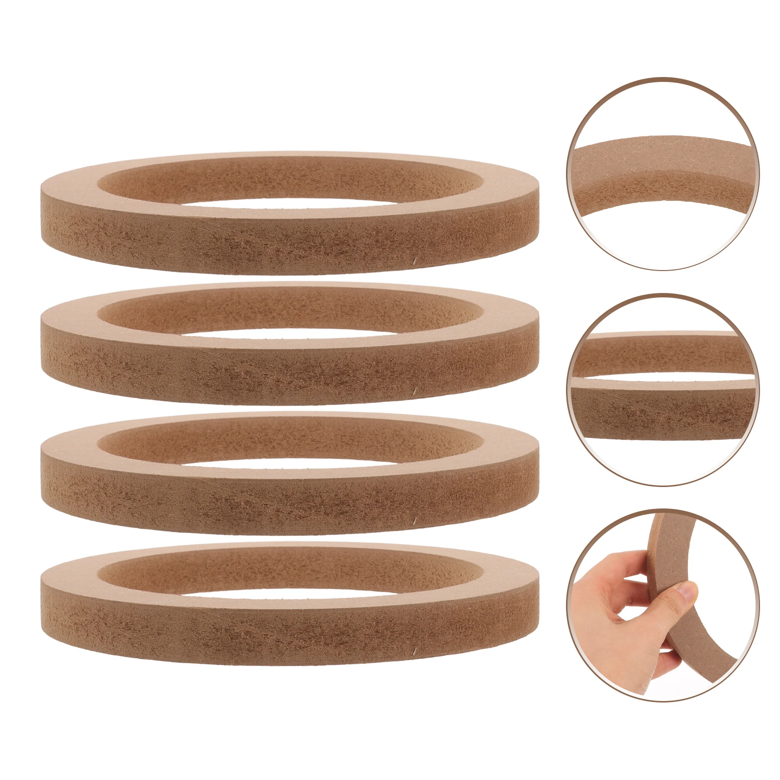 

2 Pairs Car Speaker Spacer Rings 6.5 Inch Adapter Gasket Refit Bracket Audio Modification Horn Parts