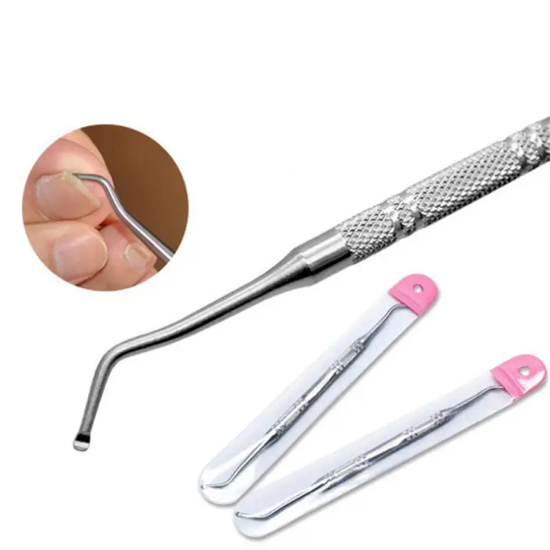 1/2 Pcs Professionale Doppio Ended Toe Nail File di File di Pedicure Bordo Incarnite Onicomicosi Nail Sollevatore Manicure Strumento di Pulizia Pulito