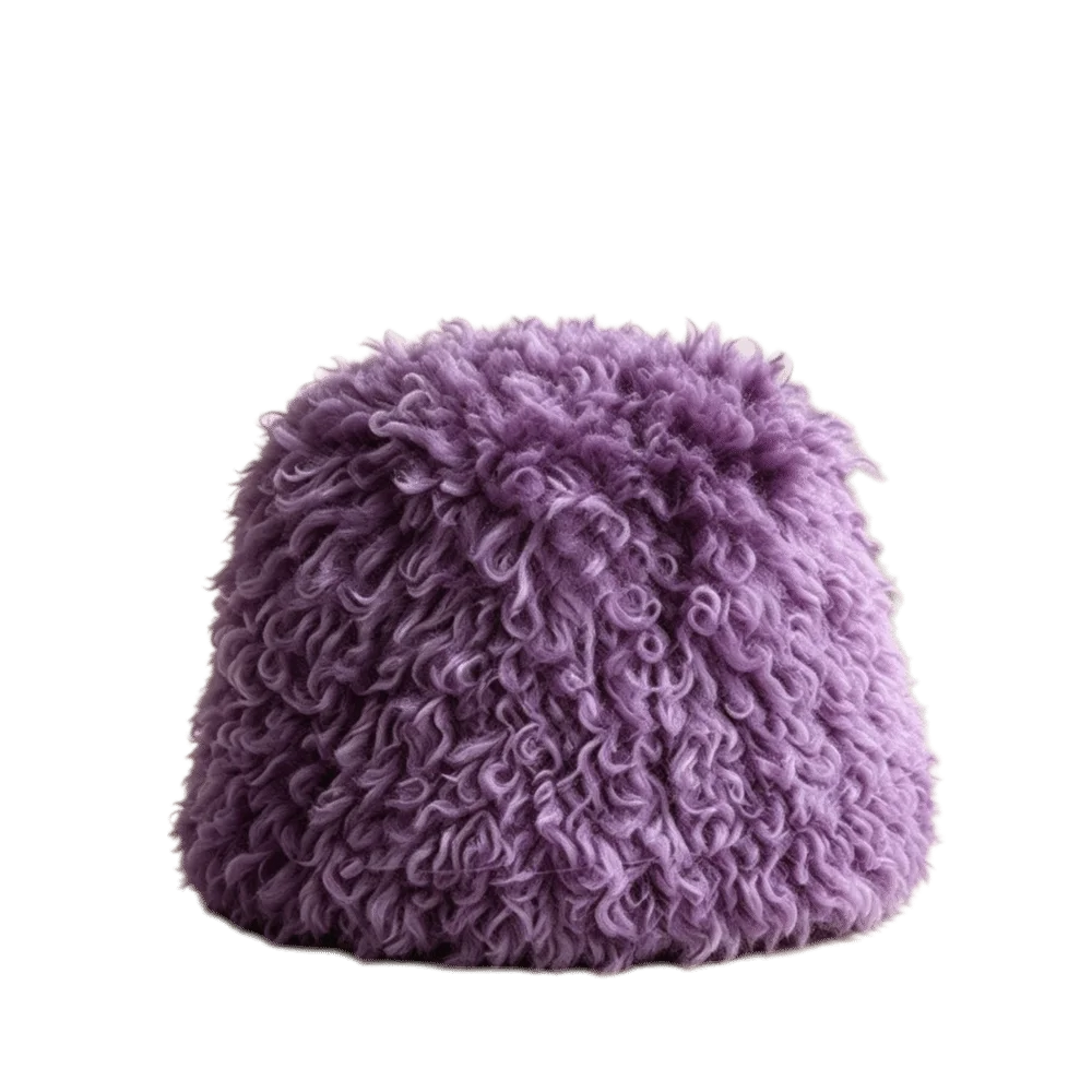 Warm Thick Warm Curly Faux Fur Bucket Hat Face Slimming Plush Fisherman Cap Polyester Soft Snow Hat Cold Weather