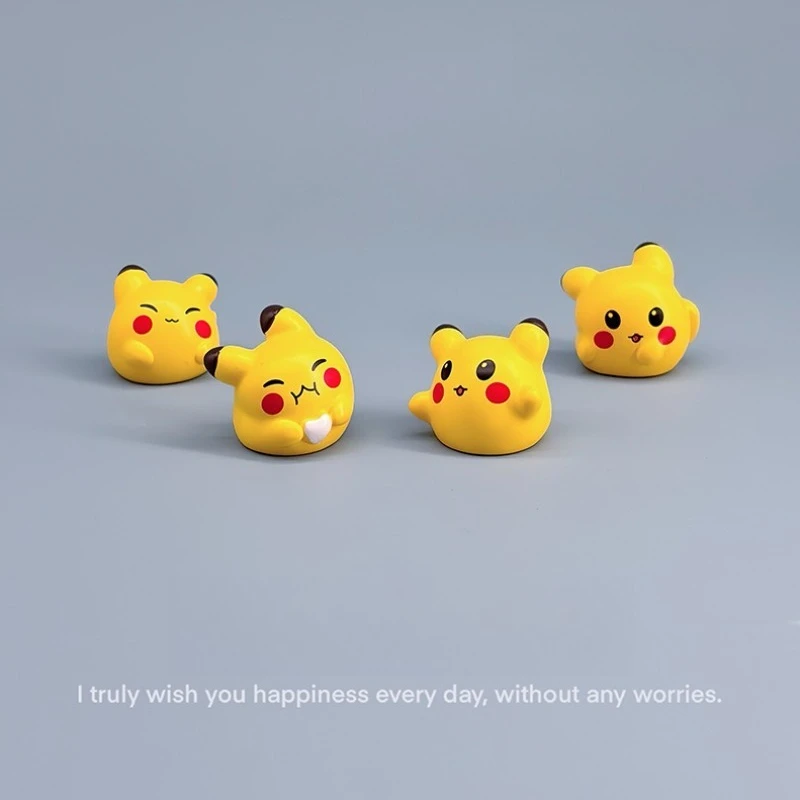 

Pikachu Home Decoration Crafts Miniature Model Office Desktop Cure Display Cartoon Anime Figurines Handicrafts Decor Ornament