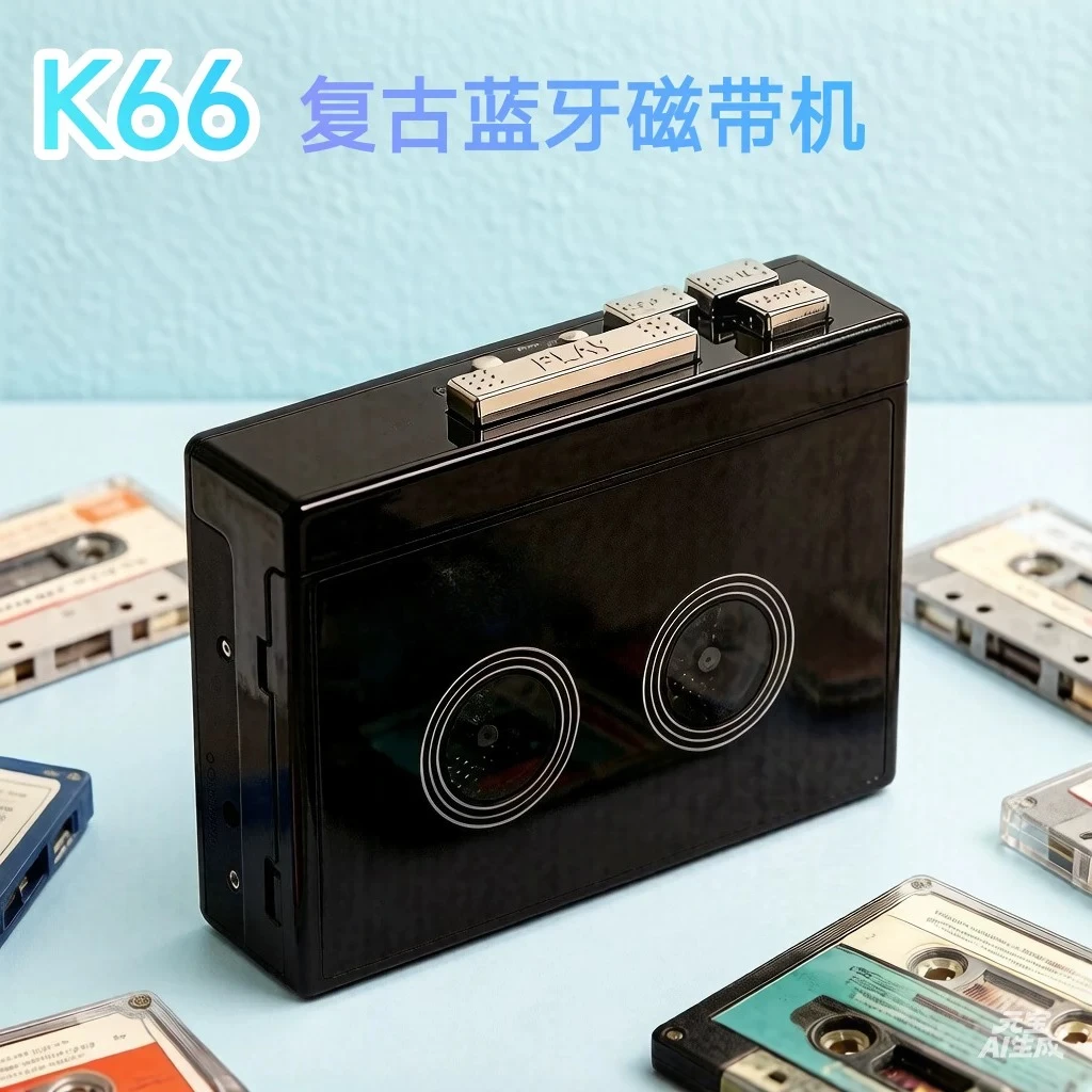 Tape player Walkman FM radio auto-flip nostalgic old stereo bluetooth tape player