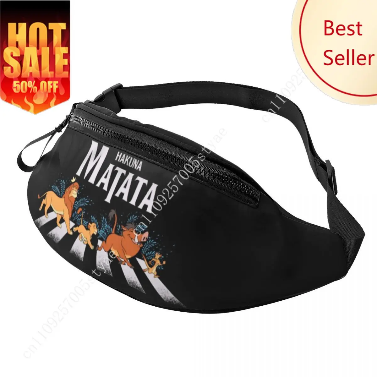 

Custom The Lion King Fanny Pack for Women Men Fashion Crossbody Waist Bag Traveling Phone Money Pouch