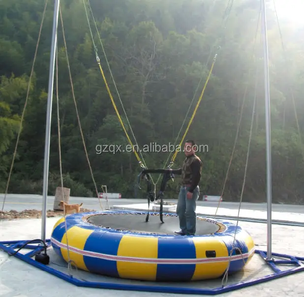 

Round single inflatable bungee trampoline bungee jumping inflatable trampoline