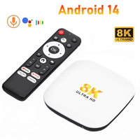 Android 14 TV Box H96 MAX M2 PLUS Smart TV Box RK3528 8K Video WiFi6 BT5.4 Voice Assistant Media Player Android Set Top Box