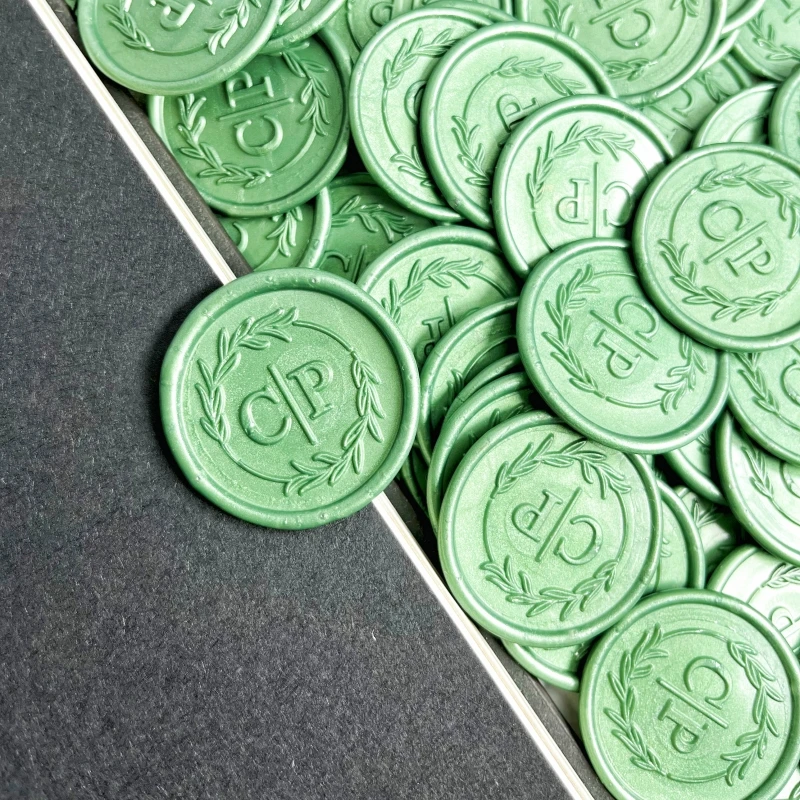 Custom Wedding Wax Seal Stickers, Handmade Wax Seals, Initial Wax Seals,Monogram Wax Seals, Self-Adhesive Wax Monogram Seals