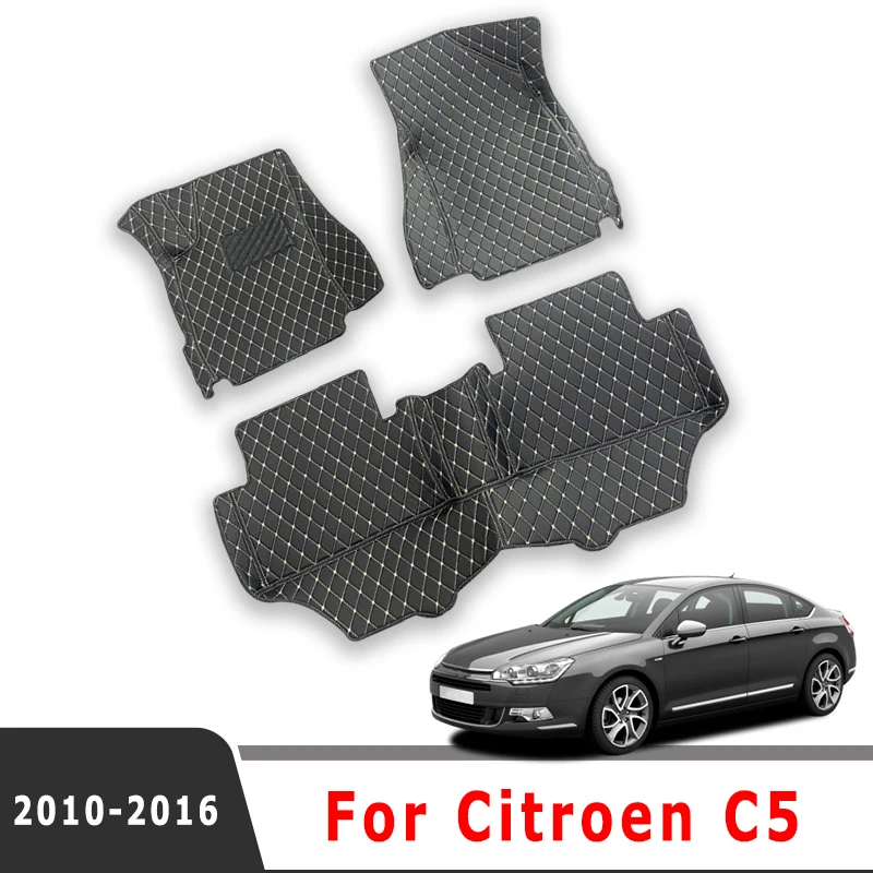 

LHD For Citroen C5 2016 2015 2014 2013 2012 2011 2010 Car Floor Mats 5D Rugs Auto Interior Accessories Protect Anti Water Pads