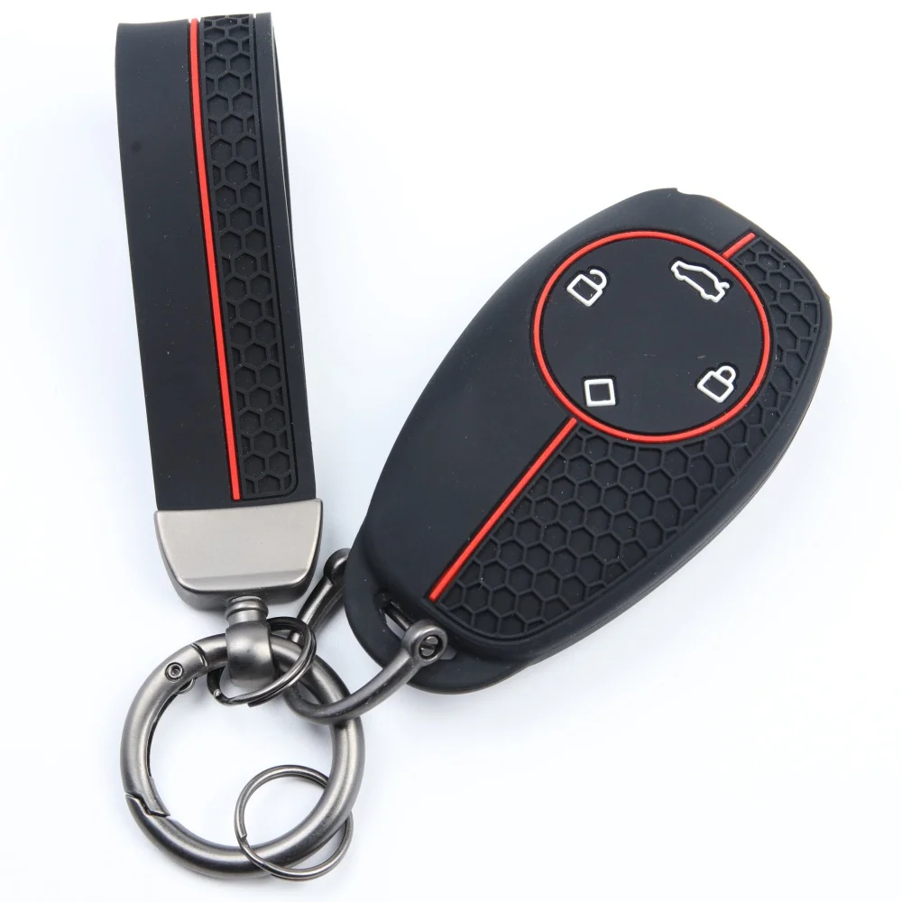 4 Button For Zero run t03 2022 c11 s01 C01 Silicone Remote Car Key Case Holder Keychain key ring Key Case Accessories