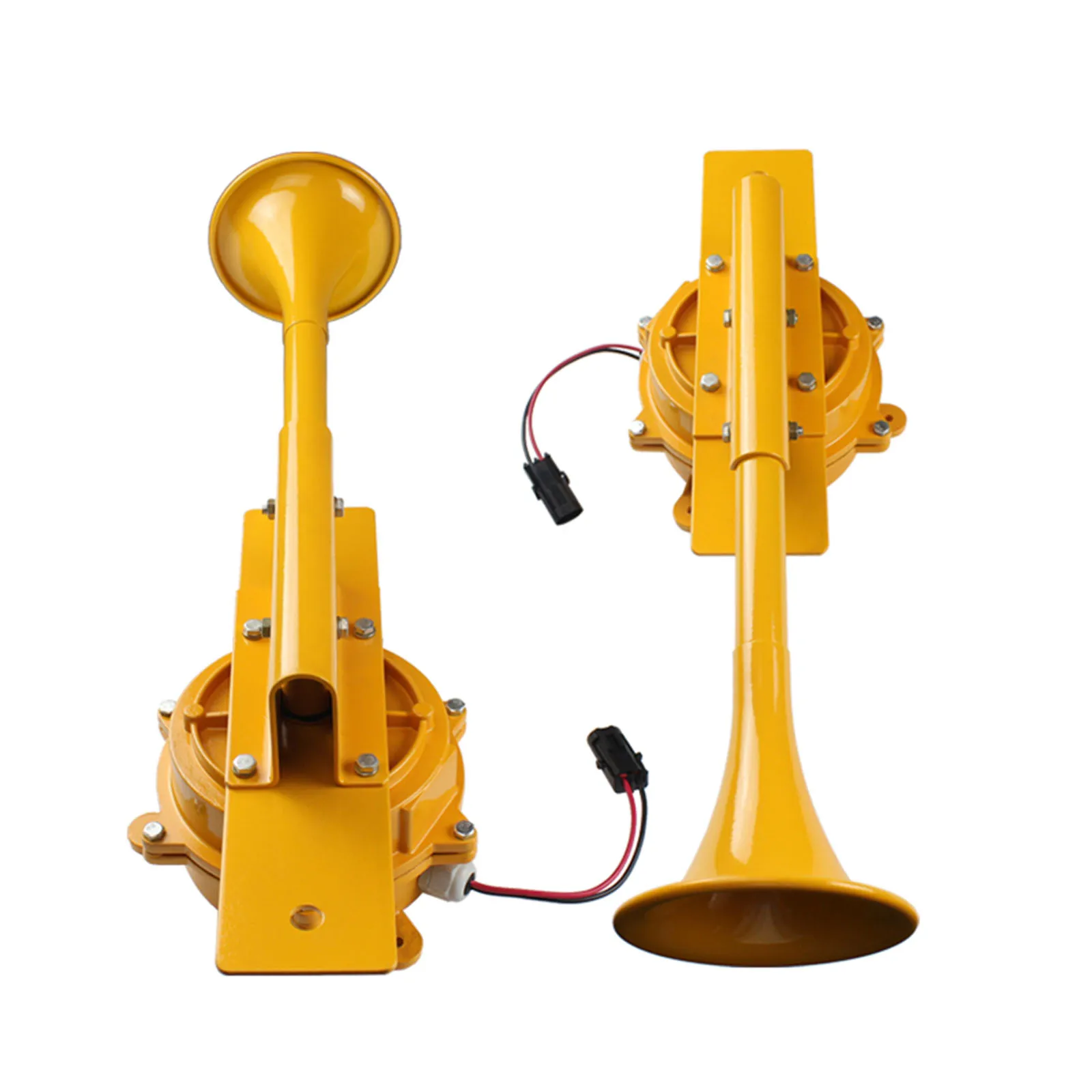 FARBIN 12V /24V 1280DB Super Loud Aviation Aluminum Train Track Horn Car Trumpet For Truck Boat Train Vehicle Lorry Accessory