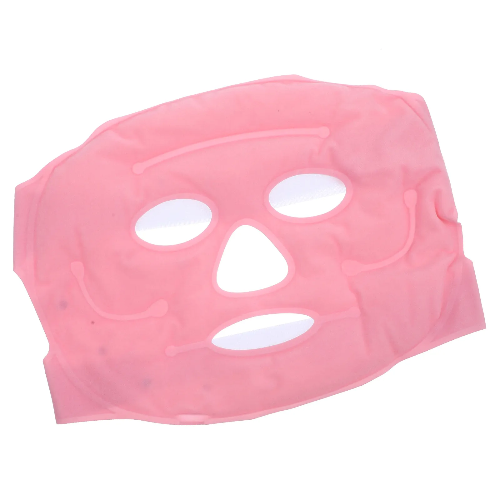 Tourmaline Gel Magnet Slimming Facial Mask Beauty Massage Hook Loop Adjustable Design Cold Face Mask Enhance Skin Elasticity