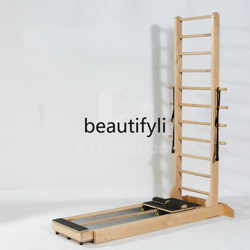 

Pilates Two-Way Slide Rail Ladder Bed Personal Training Fitness Equipment White Maple Two-Way Slide Training Shaping Equipment