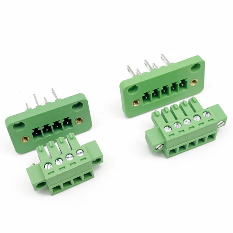1 Paar 15EDG 3,81mm Rastermaß Durchgangssteckverbinder 2/3/4/5/6/7/8-polig Stecker & Stiftleisten-Buchsen-Set