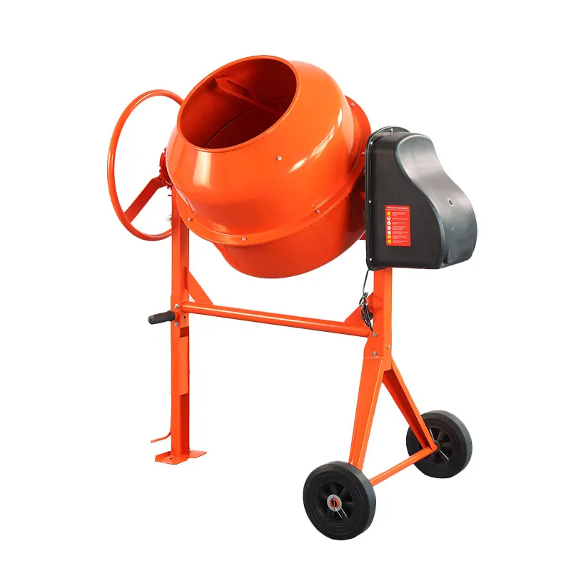 200L Portable Mini Concrete Mixer Small Construction Machine Motor Core Competitive Mescladora