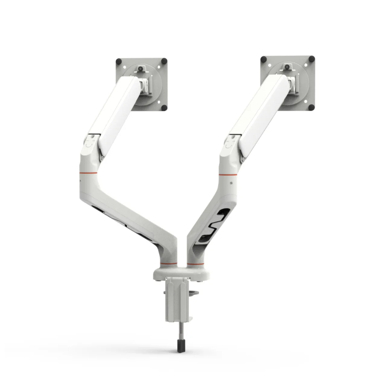Gas Spring Monitor Arm Laptop Tray Inch Screens Single Dual Screen Desk Mount Degree Rotation Clamp Or Grommet Installation