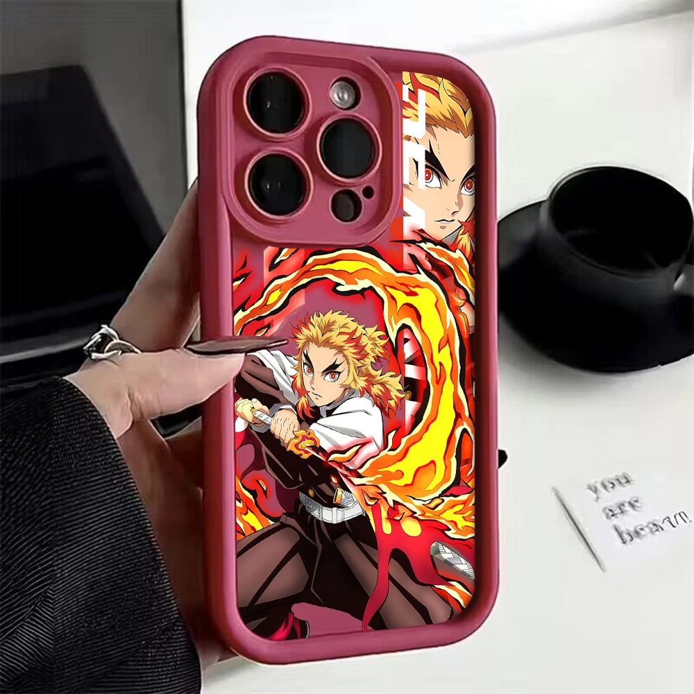 Japan Anime Demon Slayer Etui na telefon do Xiaomi Mi 14 11 Lite 12T POCO M6 F4 F5 X3 X4 X5 GT 5G Miękki tył z TPU