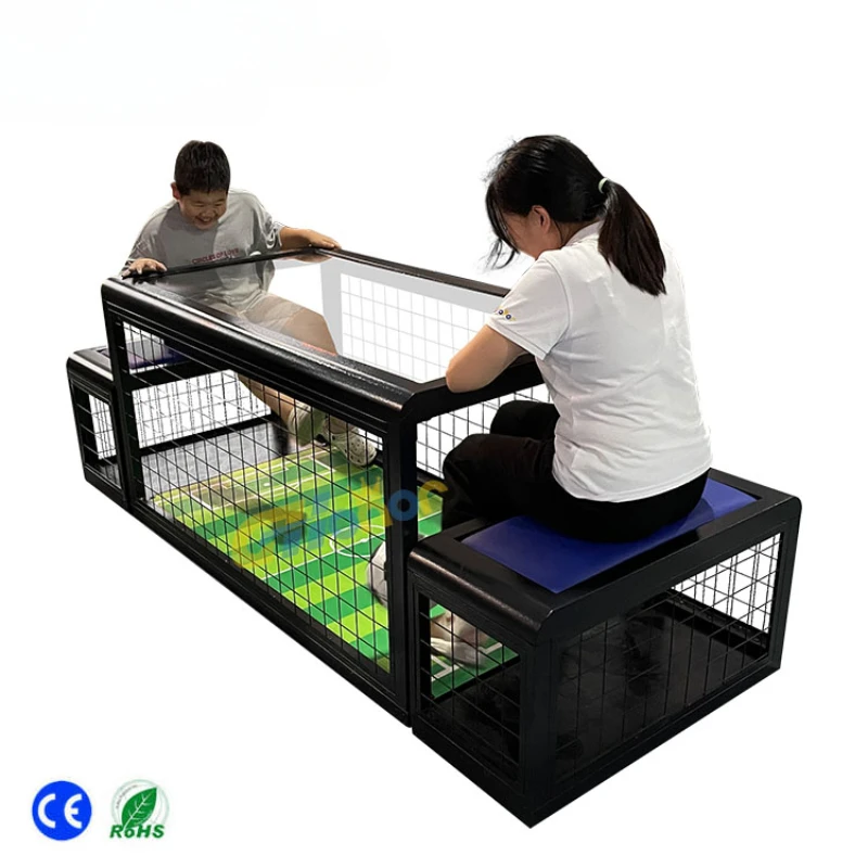 Funny Mini Child Playing Sport Under Table  Soccer Sit Chair Kick Football Football Game Cage Equipment