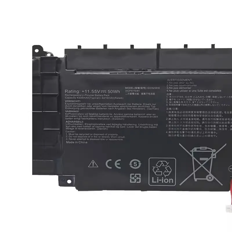 Imagem -03 - Supstone-bateria do Portátil para Asus Zenbook 13 Ux333fa Ux333fn U3300f Bx333fn Rx333fa Rx333fn 0b20003150000 3icp5 70 81 C31n1815