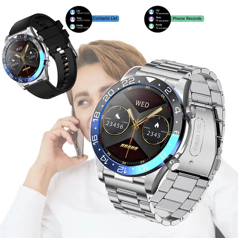 Reloj inteligente IP68 para hombre, resistente al agua, con llamadas, Bluetooth, modo de ejercicio y monitoreo del sueño, NFC