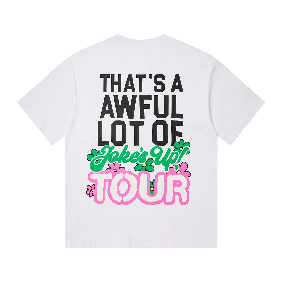 High Street Big Letter Print Pure Cotton Short Sleeve Mens Summer Tshirts Round Neck Vintage Loose Casual Top Tees Oversized