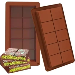 Chocolate Bar Mold for Silicone Extra Deep Chocolate Bar Mould Silicone and Pastry Silicone Molds Sweets