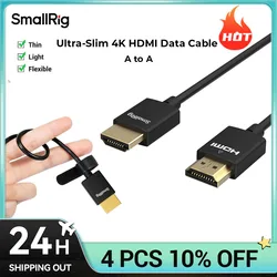 SmallRig SmallRig Ultra-Slim Kabel do transmisji danych 4K HDMI 100 cm (A do A), super elastyczny cienki przewód/kabel 4K, męski-męski typu A do aparatu fotograficznego